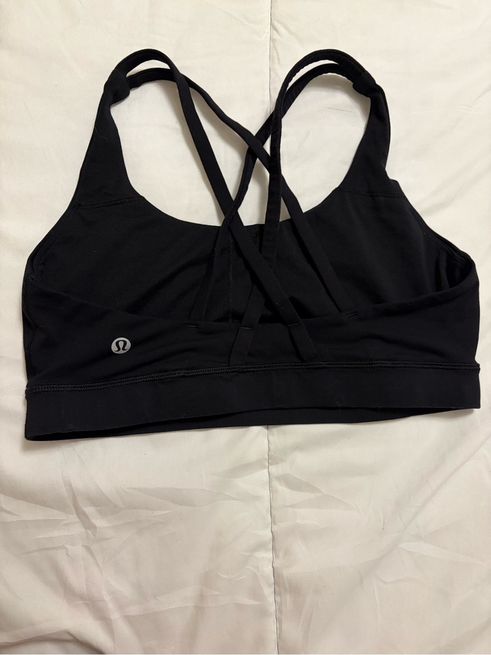 Lululemon Black Strappy Low-Profile Sports Bra